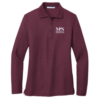 MNB - Ladies Silk Touch™ Long Sleeve Polo Thumbnail