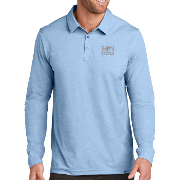 MNB - Oceanside Heather Long Sleeve Polo Thumbnail