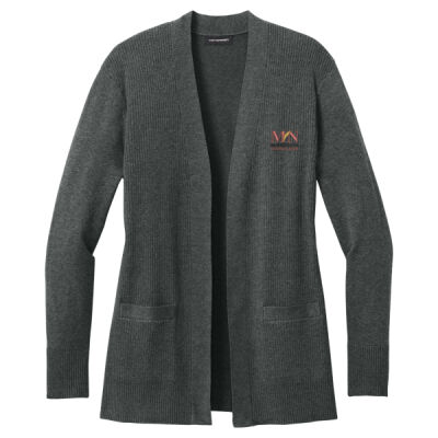 MNB - Women's Easy Care Open Front Cardigan Sweater Thumbnail