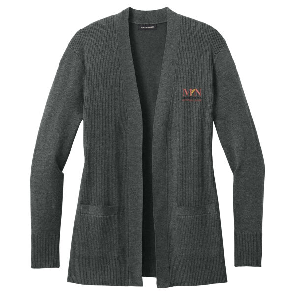MNB - Women's Easy Care Open Front Cardigan Sweater Thumbnail