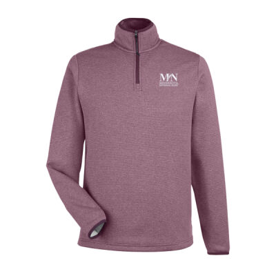 MNB - Venture Heathered Stripe Quarter-Zip Pullover Thumbnail