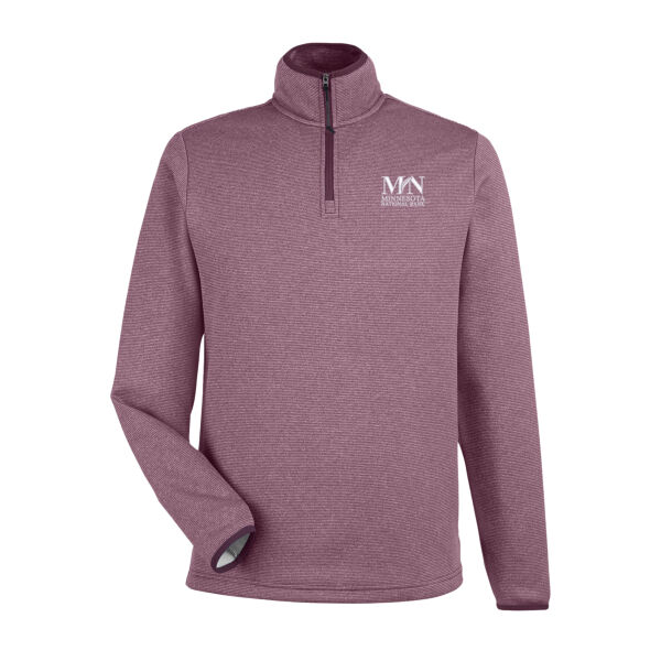 MNB - Venture Heathered Stripe Quarter-Zip Pullover Thumbnail
